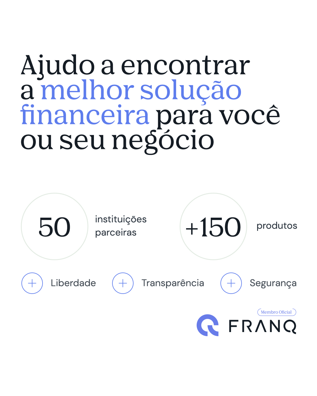 Empréstimos, financiamentos, consórcios, investimentos, seguros, previdência, benefícios e tudo o mais que você precisar! Como Personal Banker eu tenho a liberdade de recomendar o que realmente vai solucionar a sua vida financeira. Fale comigo gratuitamente!
